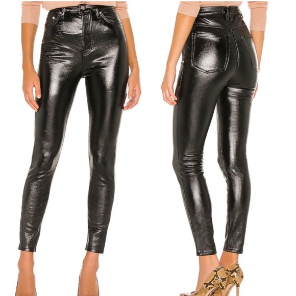 NWT Free People Black Phoenix Coated Skinny - Picture 2 of 8